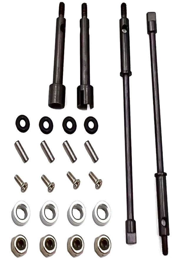 FainWan RC 4mm Widen Wheel Axle CVD Front Rear Joint Drive Shaft Upgrade Parts Compatible with SCX24 90081 1/24 RC Crawler - Image 2
